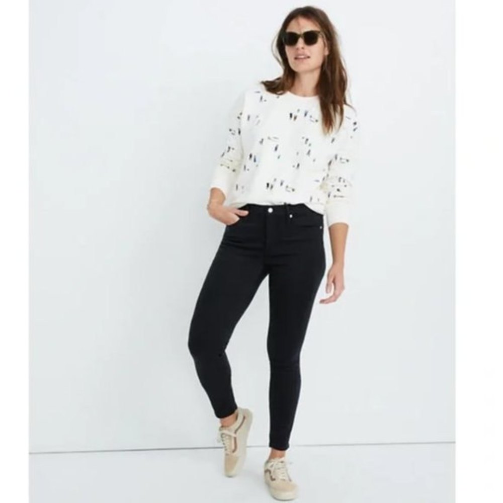 Madewell 9” Mid Rise Skinny Jeans Lunar Wash Size 30